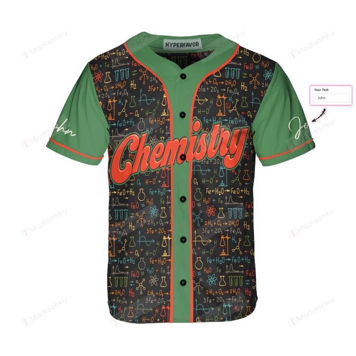 Personalized Custom Name I Am A Chemistry Teacher Baseball Tee Jersey Shirt