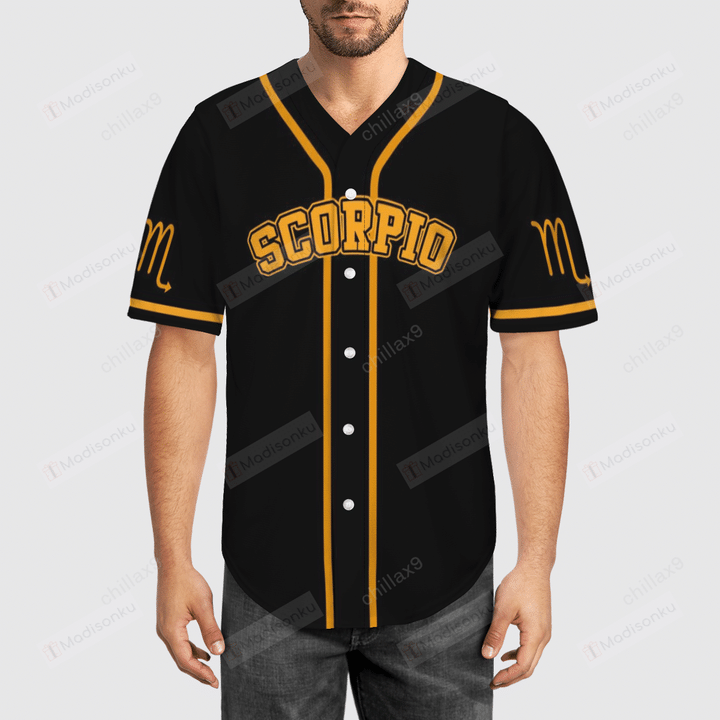 Scorpio Baseball Tee Jersey Shirt