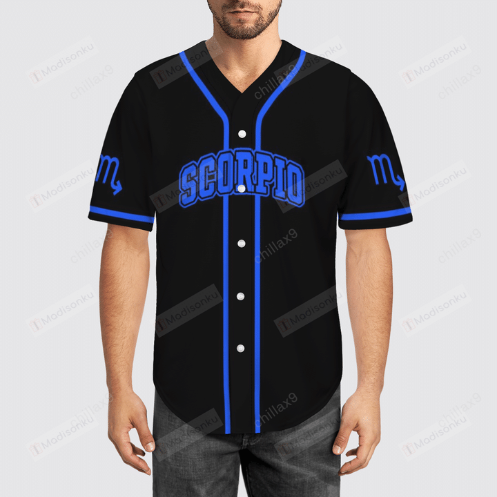 Scorpio Baseball Tee Jersey Shirt
