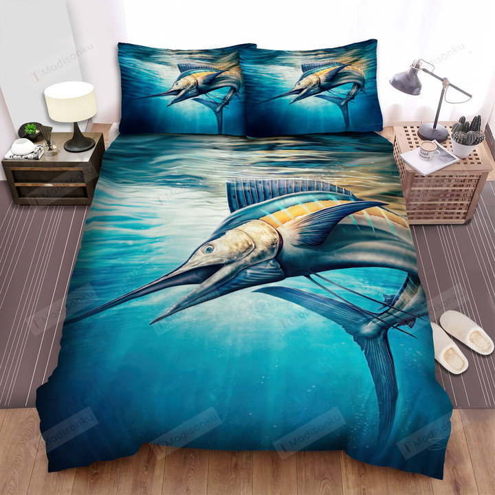 The Wild Animal - The Sailfish Under The Water Bed Sheets Spread Duvet Cover Bedding Sets