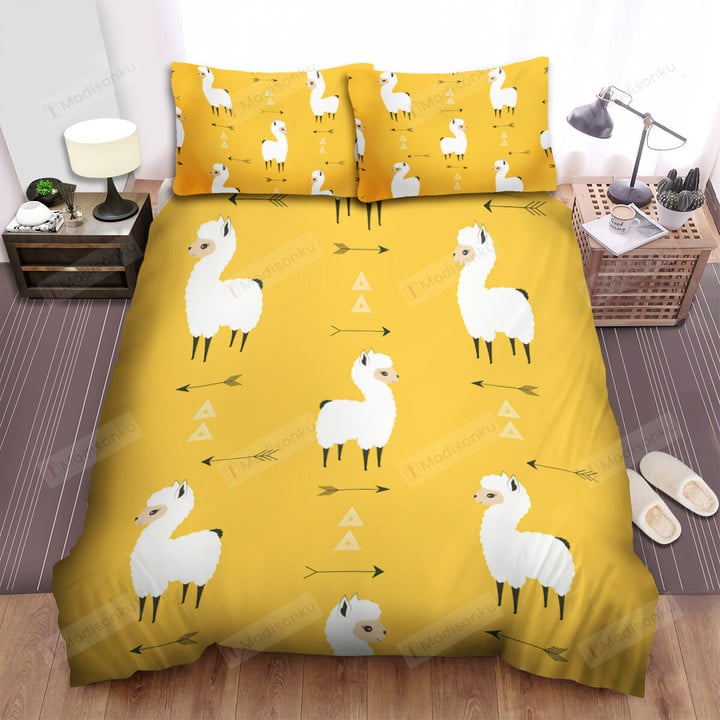 The Llama And Arrow Seamless Bed Sheets Spread Duvet Cover Bedding Sets