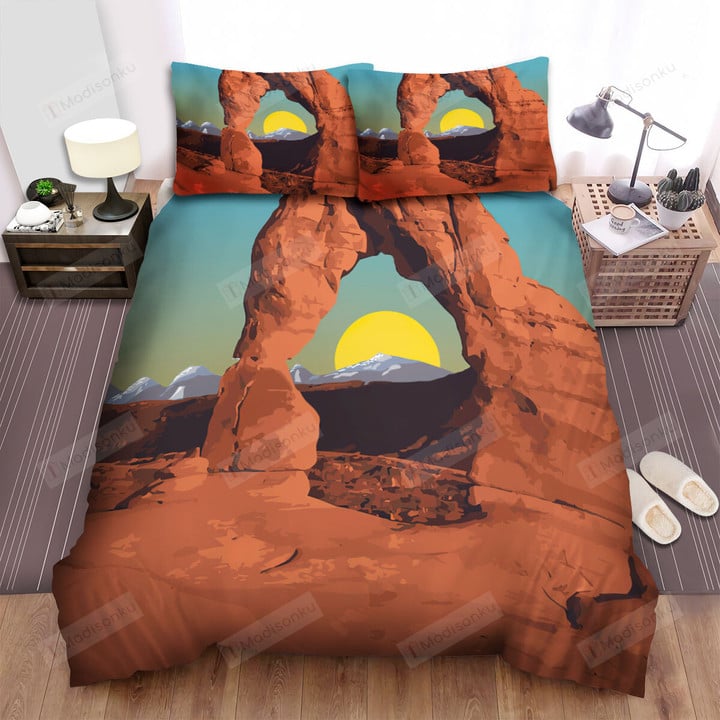 Utah Arches National Park Travel Bed Sheets Spread Comforter Duvet Cover Bedding Sets