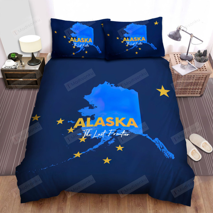 Alaska State Flag The Last Frontier Bed Sheets Spread Comforter Duvet Cover Bedding Sets