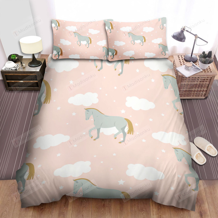 The Wildlife - The Horse And Clouds Pattern Bed Sheets Spread Duvet Cover Bedding Sets