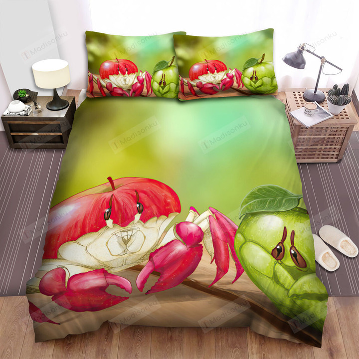 The Wildlife - The Apple Crab Art Bed Sheets Spread Duvet Cover Bedding Sets
