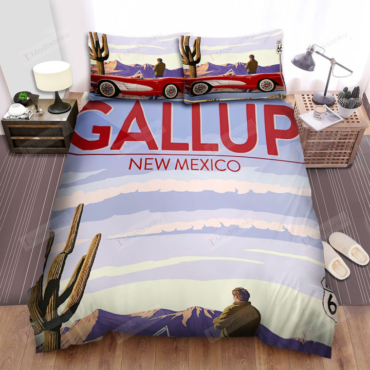 New Mexico The Mother Road Bed Sheets Spread Comforter Duvet Cover Bedding Sets