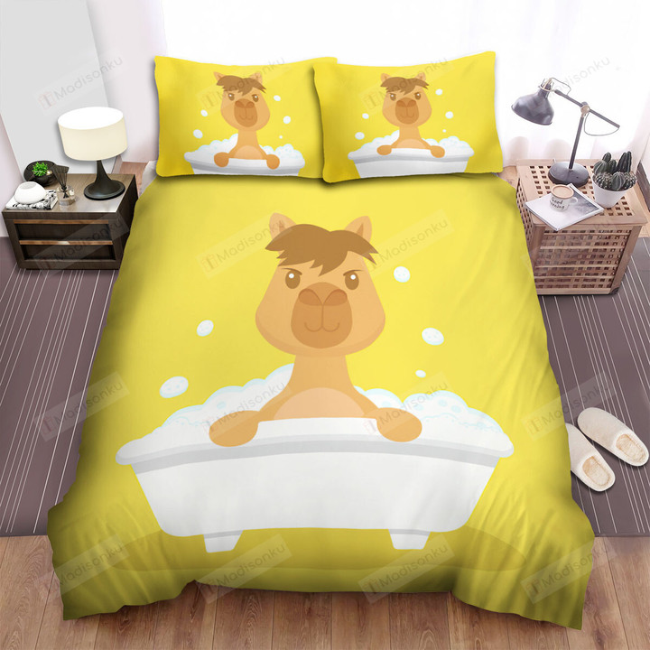 The Wild Animal - The Camel In The Bathtub Bed Sheets Spread Duvet Cover Bedding Sets