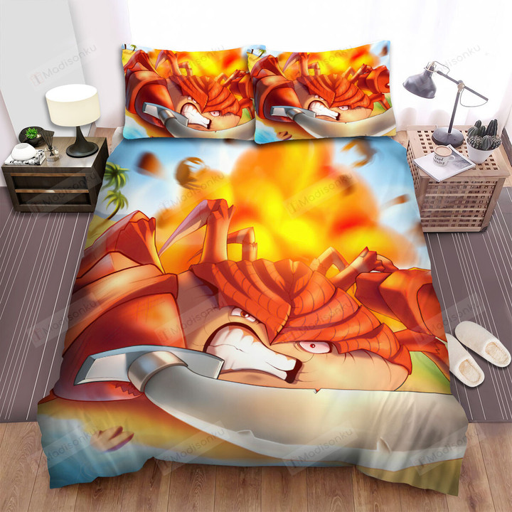 The Wild Creature - The Crab With A Saber Bed Sheets Spread Duvet Cover Bedding Sets
