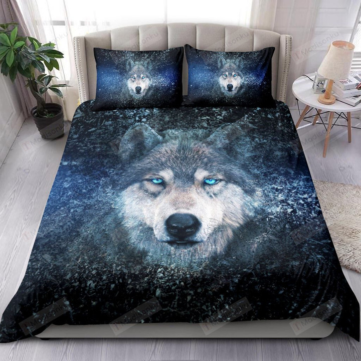 Wolf With Decay Effect Bed Sheets Spread Comforter Duvet Cover Bedding Sets