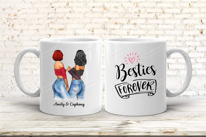 Personalized Sister Mug From Sister, To Best Friend, Birthday Christmas Gifts For Sisters Forever, Bestie, Unbiological Sisters Customized To Soul Sisters Coffee Mug