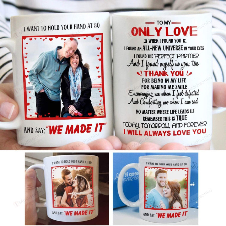Personalized Couple Mug Custom Name Photo To My Only Love Mug We Love It Mug 11-15oz Ceramic Mug | Birthday Couple Mug Anniversary Valentines Gifts For Couple Custom Cup For Her For Him