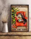 All I Want For Christmas Is Cats And Yarns Poster Canvas Wall Art For Home Kitchen Decor Christmas Anniversary Birthday Gifts Housewarming Gifts For Women Men