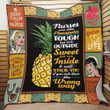 Nurses Are Like Pineapples Tough On The Outside Sweet On The Inside Quilt Blanket Great Customized Blanket Gifts For Birthday Christmas Thanksgiving