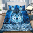 Wild Wolf Cotton Bed Sheets Spread Comforter Duvet Cover Bedding Sets