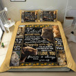 Personalized To My Husband Lion From Wife I Always Love You Forever and Always Cotton Bed Sheets Spread Comforter Duvet Cover Bedding Sets