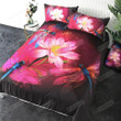 Dragonfly Lotus Cotton Bed Sheets Spread Comforter Duvet Cover Bedding Sets