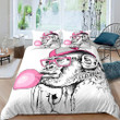 Monkey Blowing Balloon Bed Sheets Duvet Cover Bedding Sets
