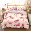 3D Art Pattern Pineapple Flamingo Bed Sheets Duvet Cover Bedding Set Great Gifts For Birthday Christmas Thanksgiving