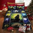 3D Wolf Howling Collection Cotton Bed Sheets Spread Comforter Duvet Cover Bedding Sets