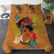 African Lady Cotton Bed Sheets Spread Comforter Duvet Cover Bedding Sets