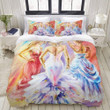 Ladies Women Cotton Bed Sheets Spread Comforter Duvet Cover Bedding Sets