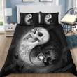 Yin Yang Skull Art Bed Sheets Spread Comforter Duvet Cover Bedding Sets