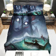 Giant Mermaid Facing A Warrior Bed Sheets Spread Duvet Cover Bedding Sets