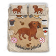 Dachshund Lovers Cotton Bed Sheets Spread Comforter Duvet Cover Bedding Sets