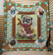 Pug Really Cute Dogs Emotion Quilt Blanket Great Customized Blanket Gifts For Birthday Christmas Thanksgiving
