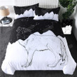 Wolf Constellation Cotton Bed Sheets Spread Comforter Duvet Cover Bedding Sets