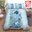 Mermaid Blue Tattooed Bed Sheets Spread Comforter Duvet Cover Bedding Sets