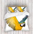 Yellow Parrot Bedding Set Bed Sheets Spread Comforter Duvet Cover Bedding Sets