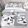 French Bulldog Laughing Bedding Set Bed Sheets Spread Comforter Duvet Cover Bedding Sets