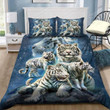 White Tigers Bedding Set Cotton Bed Sheets Spread Comforter Duvet Cover Bedding Sets