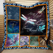 Dragonfly Always Loved Never Forgotten Forever Missed Quilt Blanket Great Customized Blanket Gifts For Birthday Christmas Thanksgiving