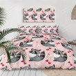 Funny Raccoons Pattern Cotton Bed Sheets Spread Comforter Duvet Cover Bedding Sets