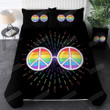 Rainbow Glasses Cotton Bed Sheets Spread Comforter Duvet Cover Bedding Sets