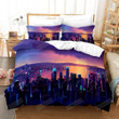 3d City Building Skyscraper Bed Sheets Duvet Cover Bedding Set Great Gifts For Birthday Christmas Thanksgiving
