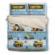 Caution Are Under Construction Bedding Set (Duvet Cover & Pillow Cases)