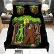Bigfoot & Alien High Five Bed Sheets Spread Duvet Cover Bedding Sets