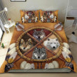 Wolf Native Cotton Bed Sheets Spread Comforter Duvet Cover Bedding Sets