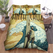 California Santa Cruz Surf Bed Sheets Spread Comforter Duvet Cover Bedding Sets