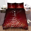 Sparkle Dust Made Christmas Tree Bed Sheets Spread Duvet Cover Bedding Sets