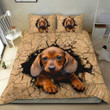 Amazing Dachshund Cotton Bed Sheets Spread Comforter Duvet Cover Bedding Sets