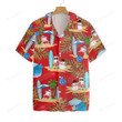 Merry Christmas Santa Claus Snowman Hawaiian Shirt