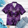 Purple Butterfly Hawaii Shirt