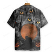 Black Cat Halloween Shirt For Men Hawaiian Shirt