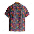 Stylish Rooster Chicken And Leaves Hawaiian Shirt