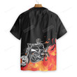 Motorbike Skull Hawaiian Shirt