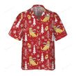 Red Christmas Golden Retriever Hawaiian Shirt